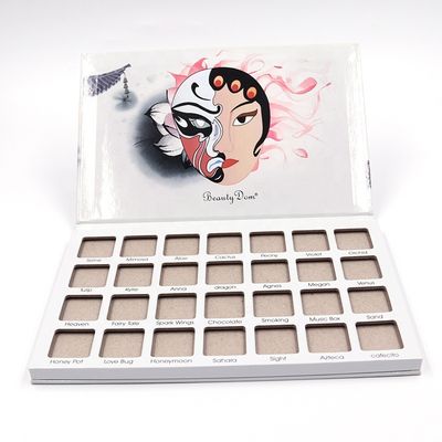 kwaliteit  Wholesale 28 Colors Private Label Waterproof Eyeshadow Palette Cardboard Empty Makeup Eyeshadow Palette Packaging Case fabriek